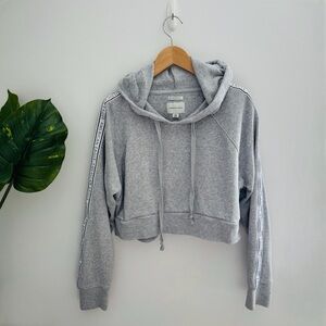 AMERICAN EAGLE | Cropped Grey Hoodie Size Medium